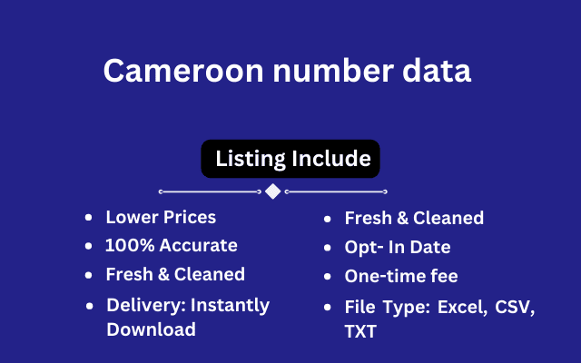 Cameroon number data